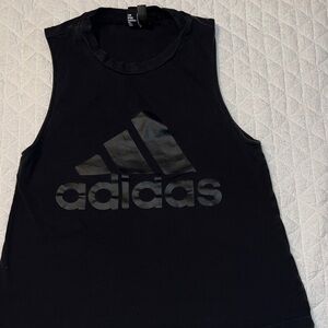 Adidas Black Logo Tank Top